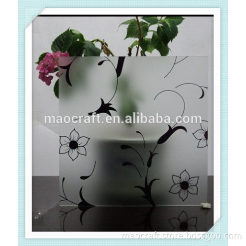 Home decorative partition titanium glass